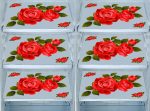 DakshyaIndustries Pack of 6 PVC Printed Fridge Mat/Refrigerator Mat (Beige)