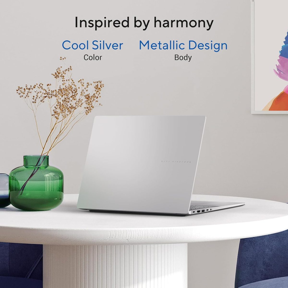 ASUS Vivobook S16, Intel Core Ultra 5 225H, Metallic Design Laptop (Intel iGPU/16GB RAM/512GB SSD/FHD+/16"/144Hz/Windows 11/M365 Basic (1Year)*/Office Home 2024/Cool Silver/1.7 Kg) S3607CA-RP065WS - Image 6