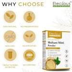 Elecious 100% Natural Multani Mitti powder for Exfoliating, Soothing, Nourishing, Smoothening Face, Skin and Hair Fuller's Earth, Bentonite Clay (200 Grams) - Image 6