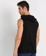 Rock Paper Scissors Printed Workout Hoodie Mens Vest Super Gym Vest - Image 2