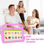 YQSAVIOR Kids Tablet, 7 Inch 4GB RAM | Android 12 | 32GB ROM | Bluetooth, IPS Screen, Parental Control, Dual Camera, Shockproof Case | Educational Gaming, Pink Case - Image 5