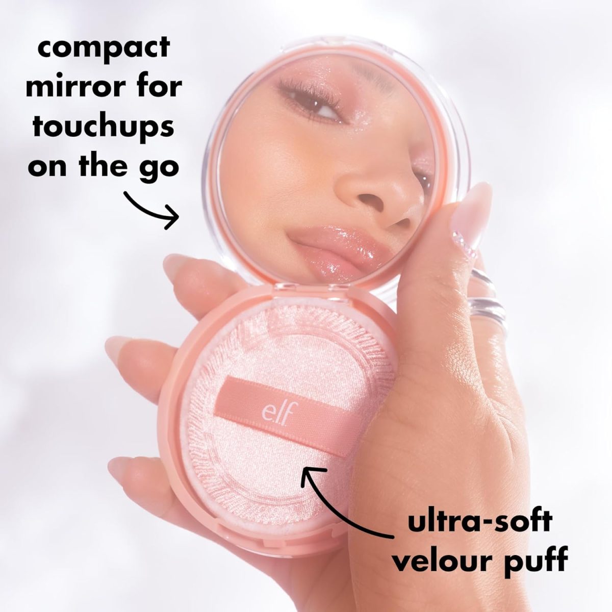 e.l.f. Halo Glow Powder Filter, Ultra-fine Finishing Powder (Fair Warm) - Image 9
