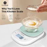 HOMEBASIC Digital Kitchen Weighing Scale 5Kg, High-Precision 0.1g Accuracy | LCD Display, Tare Function, Multi-Units (g, oz, lb, ml) Portable Weight Machine Food Scale for Cooking Baking Diet (Green) - Image 5