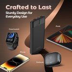 pTron Newly Launched Dynamo Nergy 10000mAh 22.5W Fast Charging Power Bank, Supports VOOC/Wrap/Dash USB Charging, 20W PD Fast Charging, 3 Outputs, 1 Input & Multiple Layers of Protection (Black) - Image 6