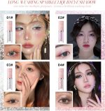 Glitter Eyeliner and Eyeshadow Set, Liquid Formula, Smudge-Proof, Assorted Colors combo - Image 3