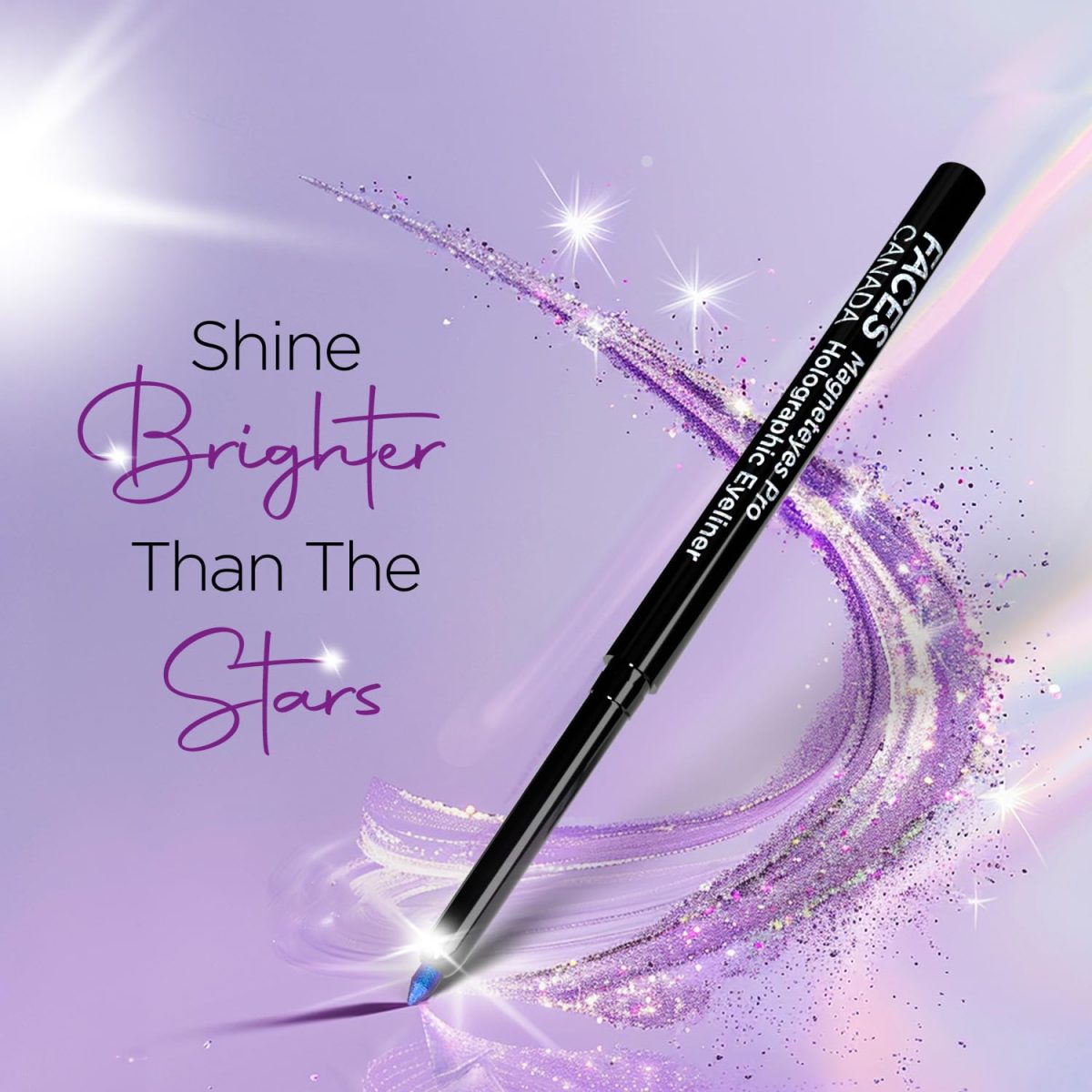 FACES CANADA Magneteyes Pro Holographic Eyeliner - Earthy Wonder 04, 0.25g | Multichrome/Duochrome Eyeliner | Metallic & Shimmer Finish | Longlasting | Waterproof & Smudgeproof - Image 7