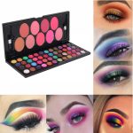 Huda Girl Eyeshadow Palette With Brush - 57 Color All In One Makeup Kit Book For Women And Girl Natural Ultra Shimmer Eyeshadow Palette Smoky & Metallic - Image 3