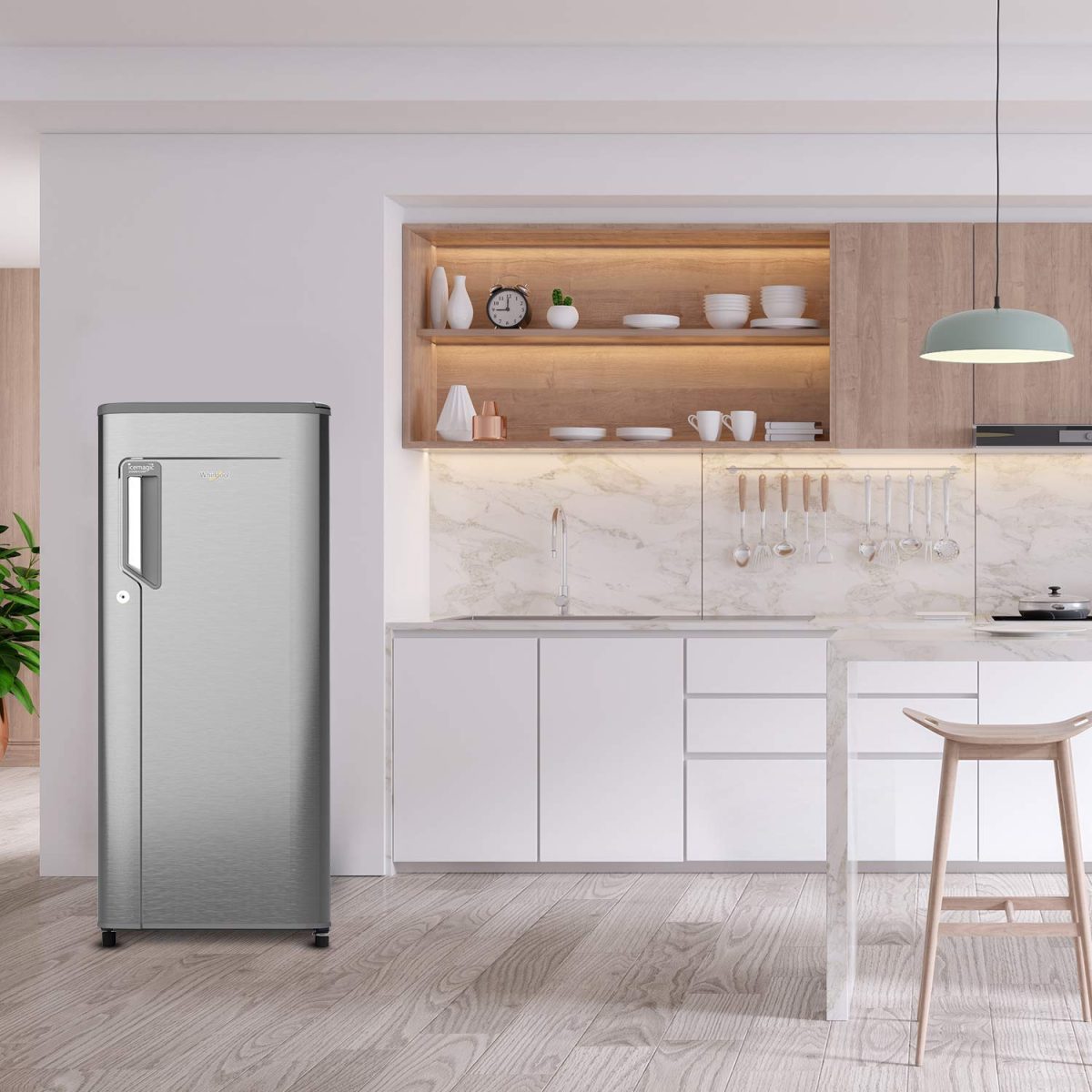 Whirlpool 190 L 3 Star Direct Cool Inverter Single Door Refrigerator (Magnum Steel) - Image 6