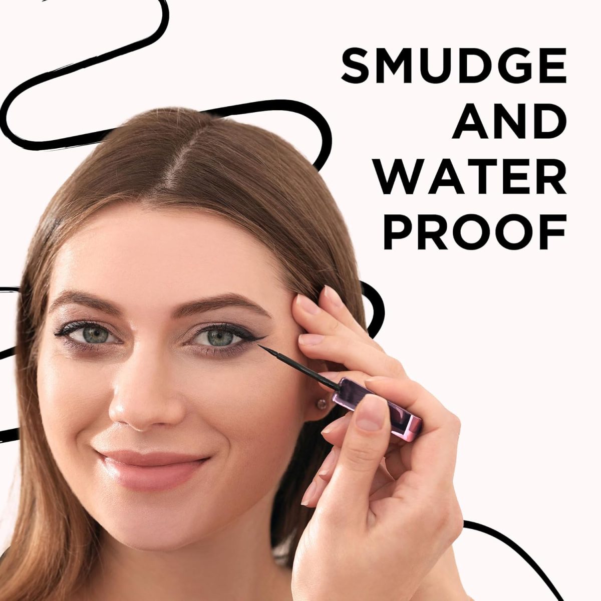 ORGATRE BoldGaze Black Eyeliner | Waterproof, Smudge-Proof, Long-Lasting | Matte Finish | Quick Dry, Fine Tip for Precise Application – 3ml - Image 4