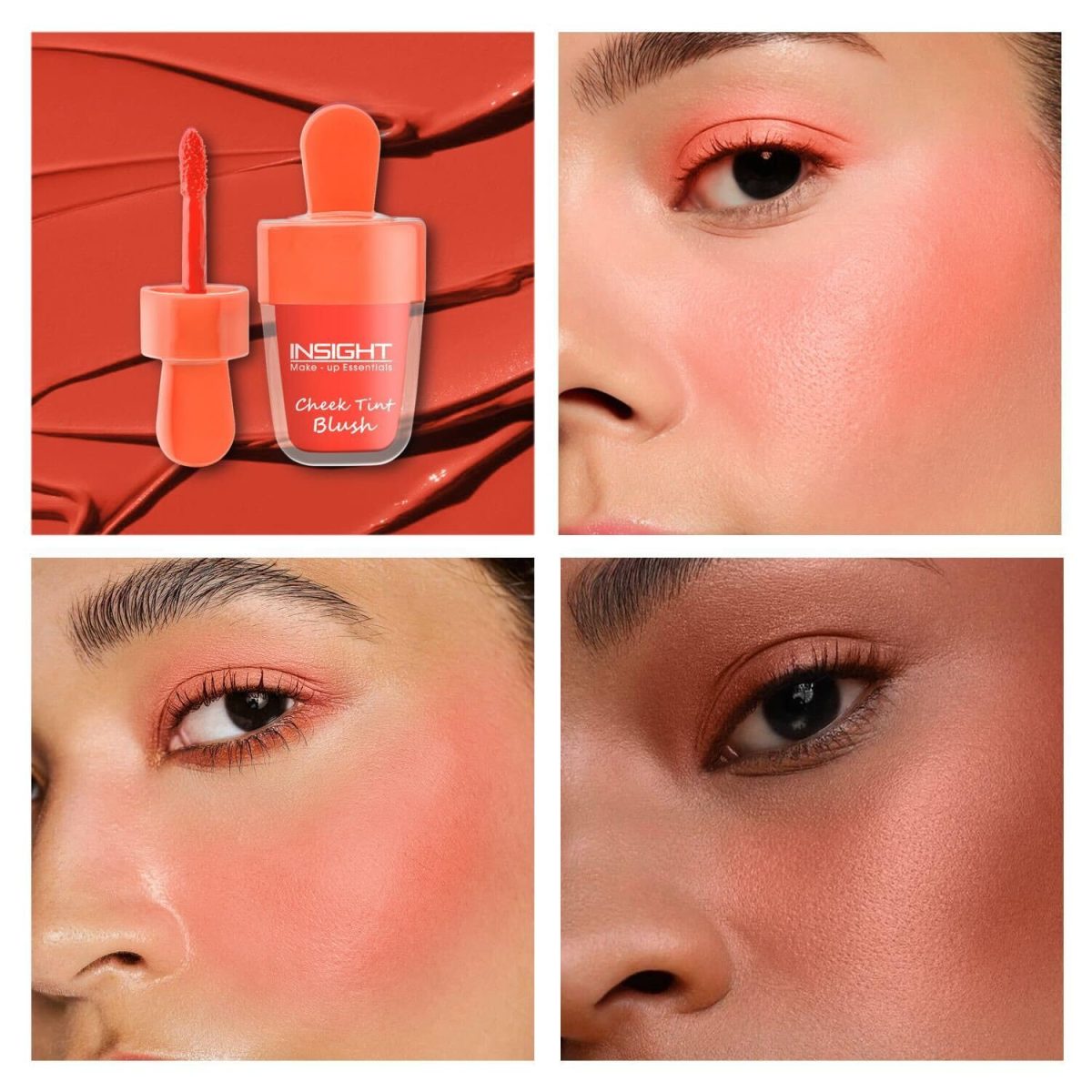 Insight Cosmetics Cherry Cheek Tint Blush, with Goodness of Avacado Oil | Highly Pigmented| Long Lasting| Hydrating Tint, 7gm - Image 6