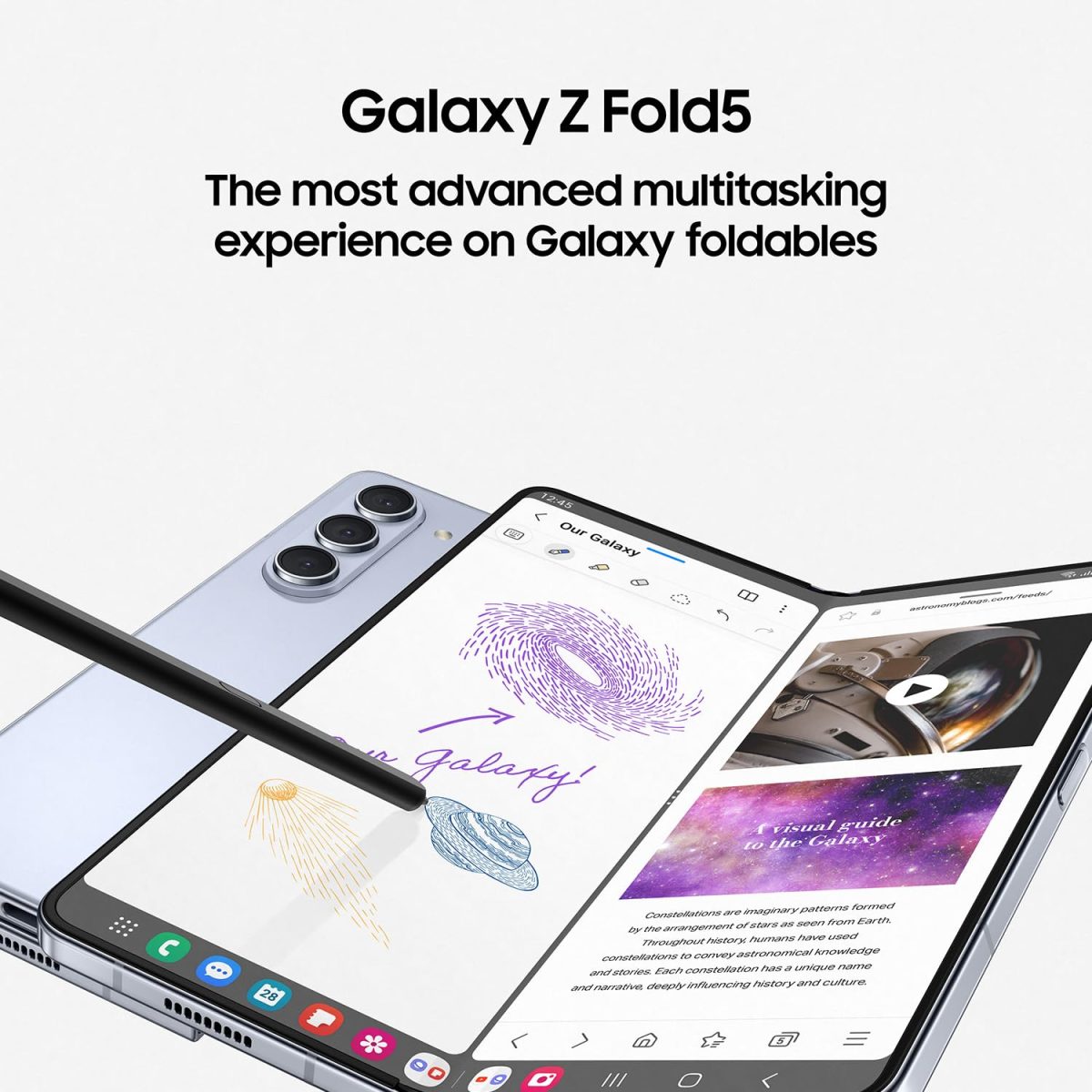 Samsung Galaxy Z Fold5 5G AI Smartphone (Phanton Black, 12GB RAM, 512GB Storage) - Image 4