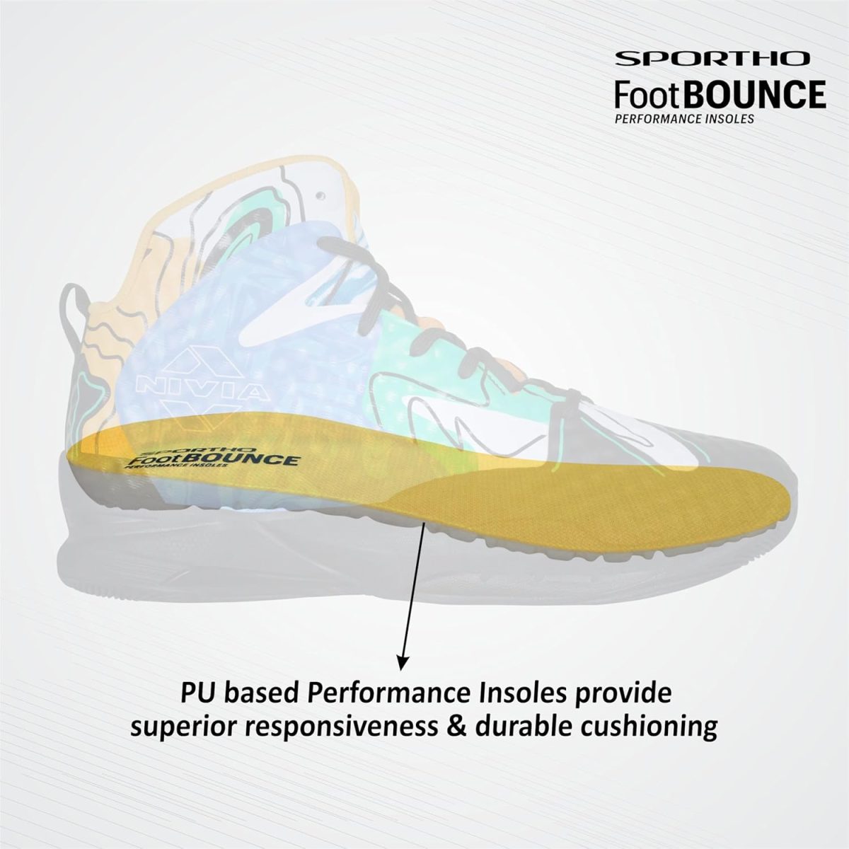 Nivia Street Art Basketball Shoe for Men, Breathable Mesh & TPU Upper, Phylon, Rubber & TPU Shank Sole - Image 6