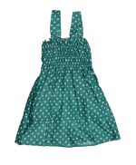 IndiWeaves Baby Girls Cotton Gathered Dresses (Green/red/Purple/Grey_6-12 Month) Pack of 4 - Image 2