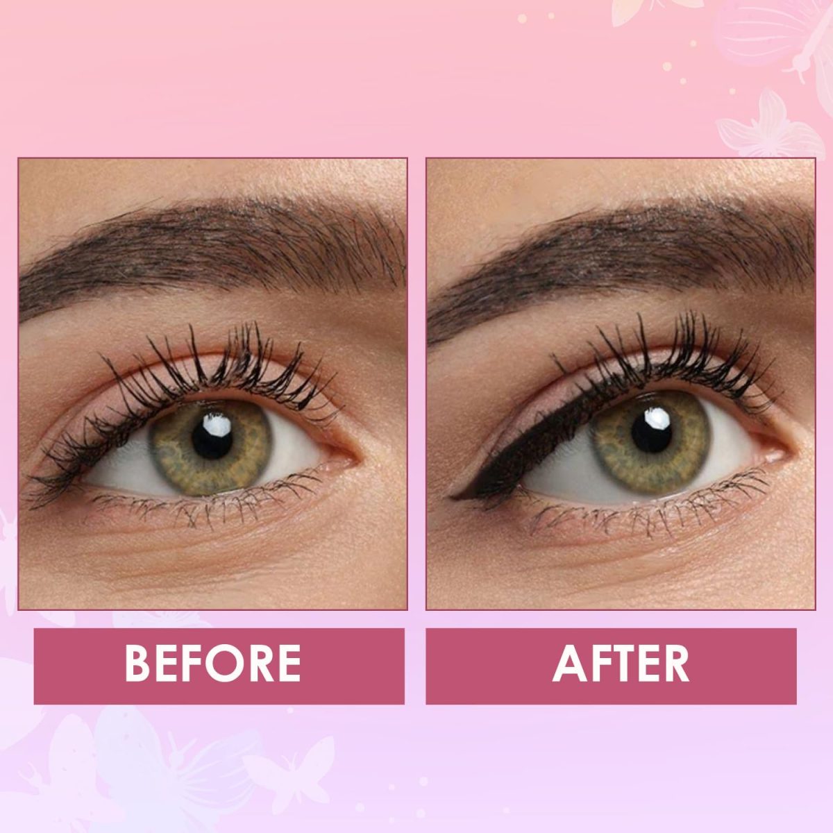 Glam21 Flutterfly Matte Eyeliner |Single Stroke application | Quick Dry | Matte Finish |Waterproof & Smudge-proof | Long Lasting | Lightweight | Hightly Pigmented |Black - 3ml - Image 6