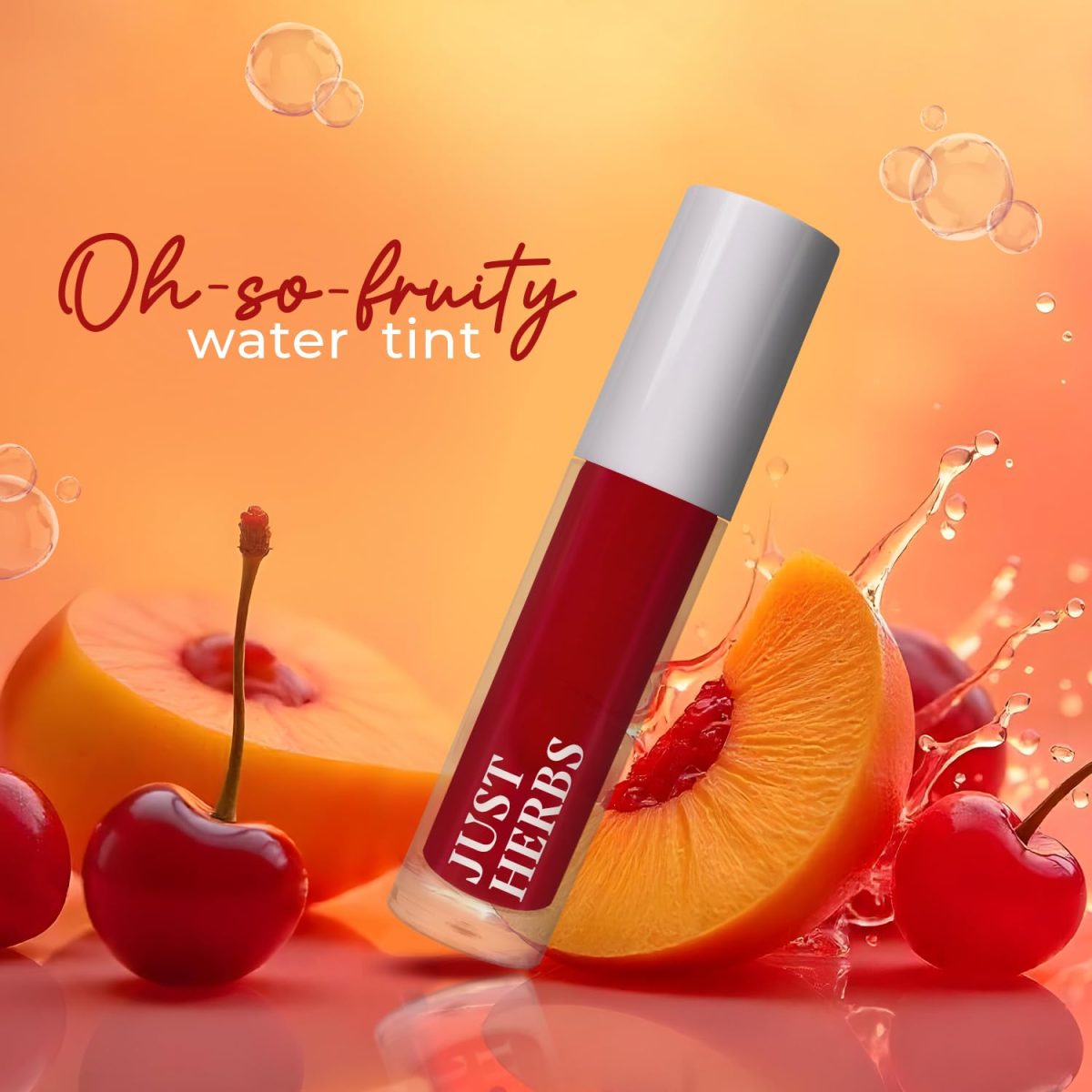 Just Herbs Water Baby Smudge & Transfer Proof | 12hrs Stay | Richly Pigmented Infused with Aloe Vera Multipurpose Water Tint for Lips, Cheeks and Eyelids for Women - Image 5