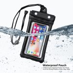 Humble Universal Waterproof Pouch with HD Clarity, Floating Design, Triple-Layer Locking System, and Hands-Free Lanyard – Perfect for Swimming, Boating, Pool, Beach – Fits Smartphones up to 6.9"–Black - Image 2