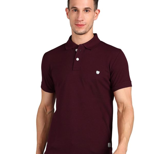 Alan Jones Clothing Men's Cotton Slim Fit Polo T-Shirt