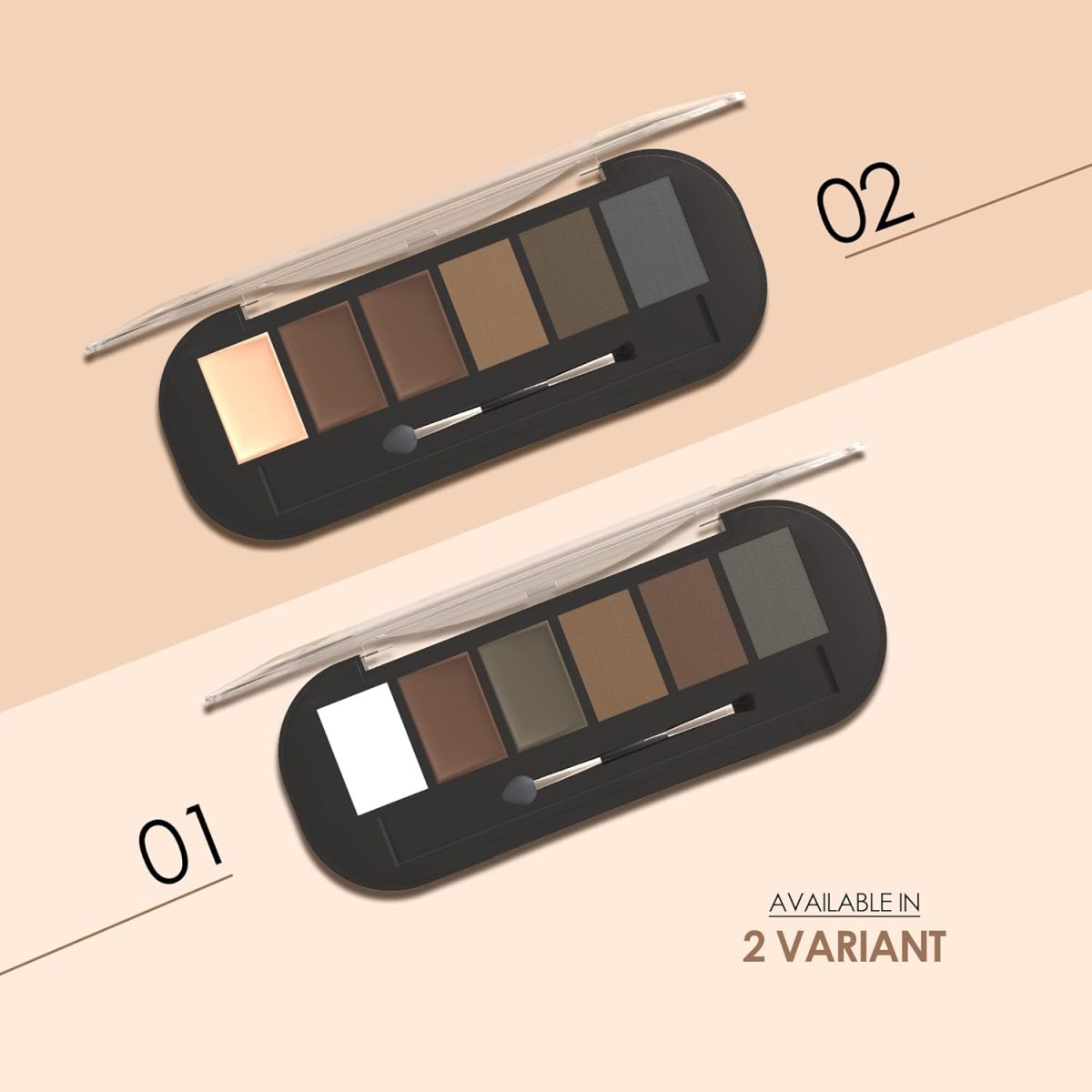Shryoan Eyebrow Powder with angled eyebrow brush and Spoolie | Long Lasting & Water Proof | (Multi color) - Image 3