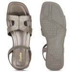 Bata EVE Sandal E 23 Women Casual Sandal in Grey - Image 3