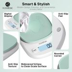 HOMEBASIC Digital Kitchen Weighing Scale 5Kg, High-Precision 0.1g Accuracy | LCD Display, Tare Function, Multi-Units (g, oz, lb, ml) Portable Weight Machine Food Scale for Cooking Baking Diet (Green) - Image 4