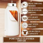 Tomletick Electric Cloth Warmer - Portable Cloth Warming Machine for Home, Warming Bag, and Towel Rack - Automatic Wet Clothing Air Warmer,White,Acrylonitrile Butadiene Styrene - Image 2