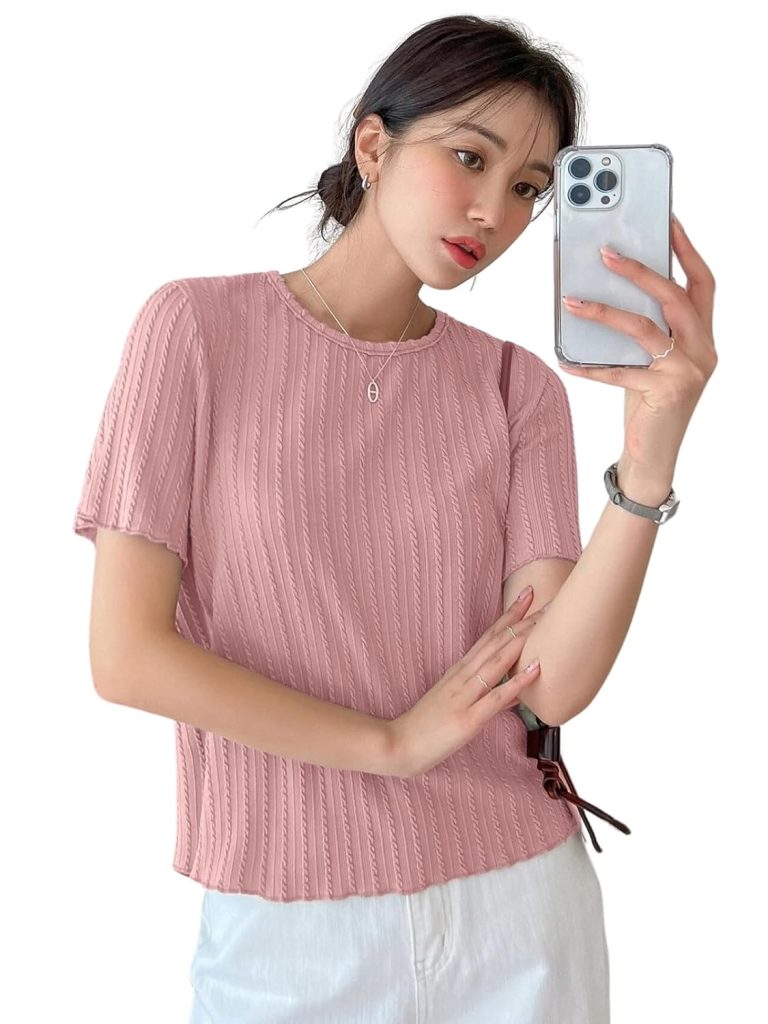 GRECIILOOKS Women’s Fashion Tops – Crop Top, Loose Fit Oversized Shirts & Stylish Korean Tank Tops for Summer Wear (Available in Plus Size and Combo Pack of 2)