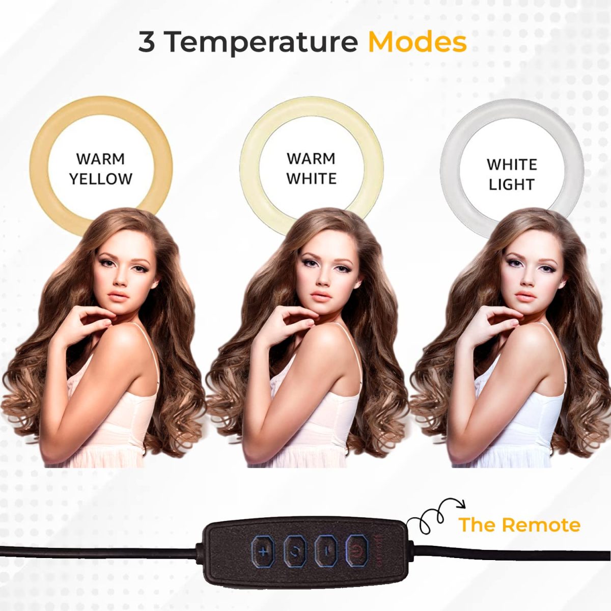 Tygot Professional (12 Inch) Led Ring Light with 7 Feet Tripod Stand for Mobile Phones & Camera, 3 Temperature Mode Dimmable Lighting, Photo-Shoot, Video Shoot, Makeup & More - Image 2