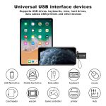 STRIFF iPhone OTG for iPhone/ipad, Lightning OTG Pendrive Adapter Compatible with iOS 13 and Later, USB Female Support Connect USB Flash Drive, Mobile Hard Drive Keyboard, Mouse (Black) - Image 2