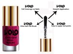 Volo Professionally Used Glitter Shine Nail Polish Combo Pack of 4(Magenta Glitter, Purple Glitter, Dark Green Glitter, Sky Blue Glitter) - Image 4