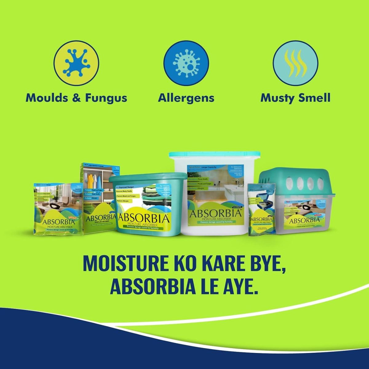 Absorbia Moisture Absorber | Absorbia Classic - Family Pack of 3 (600ml Each) | Dehumidier for Wardrobe Closets | Fights Against Moisture, Mould Musty smells ..vb - Image 5