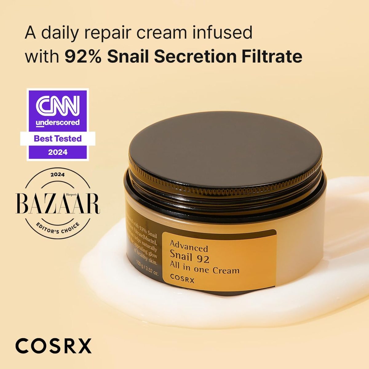 Cosrx Advanced Snail 92 All In One Cream (100ml) - Image 2