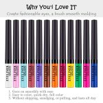 My Colors Colorful Liquid Eyeliner Set, 12 colors Matte Neon Eyeliner Pencil Pigmented Waterproof Smudgeproof Long Lasting Gel Eye Liner Eye Makeup Gift Kit for Women Multicolor - Image 8