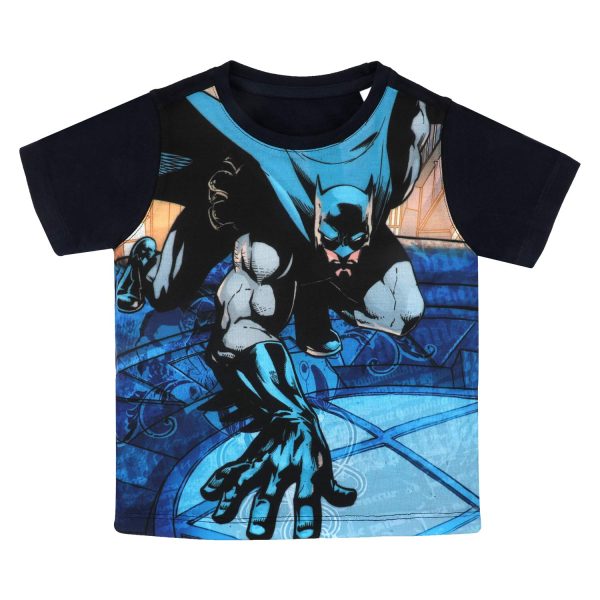 Batman Boy's Solid Regular Fit T-Shirt