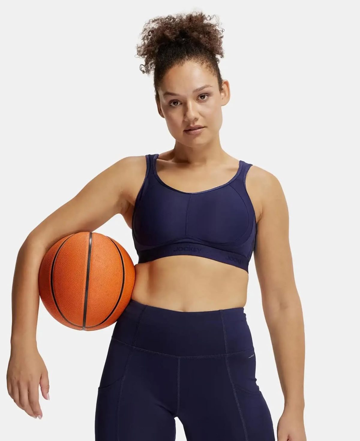 Jockey MI11 Plus Size Sports Bra | Wirefree | Non Padded | Full Coverage with StayFresh Treatment | Microfiber Elastane Fabric - Image 5