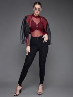 Miss Chase Women's Skinny Fit High/Mid Rise Regular Length Stretchable Denim Jeans - Image 2