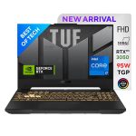 ASUS TUF Gaming F15 12th Gen, Intel Core i7-12700H Gaming Laptop(NVIDIA RTX 3050-4GB/95W TGP/16GB RAM/512GB SSD/FHD/15.6"/144Hz/RGB KB/90WHr/Windows 11//Jaeger Gray/2.20 Kg) FX577ZC-HN193W