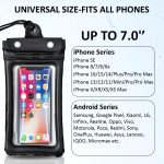 Humble Universal Waterproof Pouch with HD Clarity, Floating Design, Triple-Layer Locking System, and Hands-Free Lanyard – Perfect for Swimming, Boating, Pool, Beach – Fits Smartphones up to 6.9"–Black - Image 5