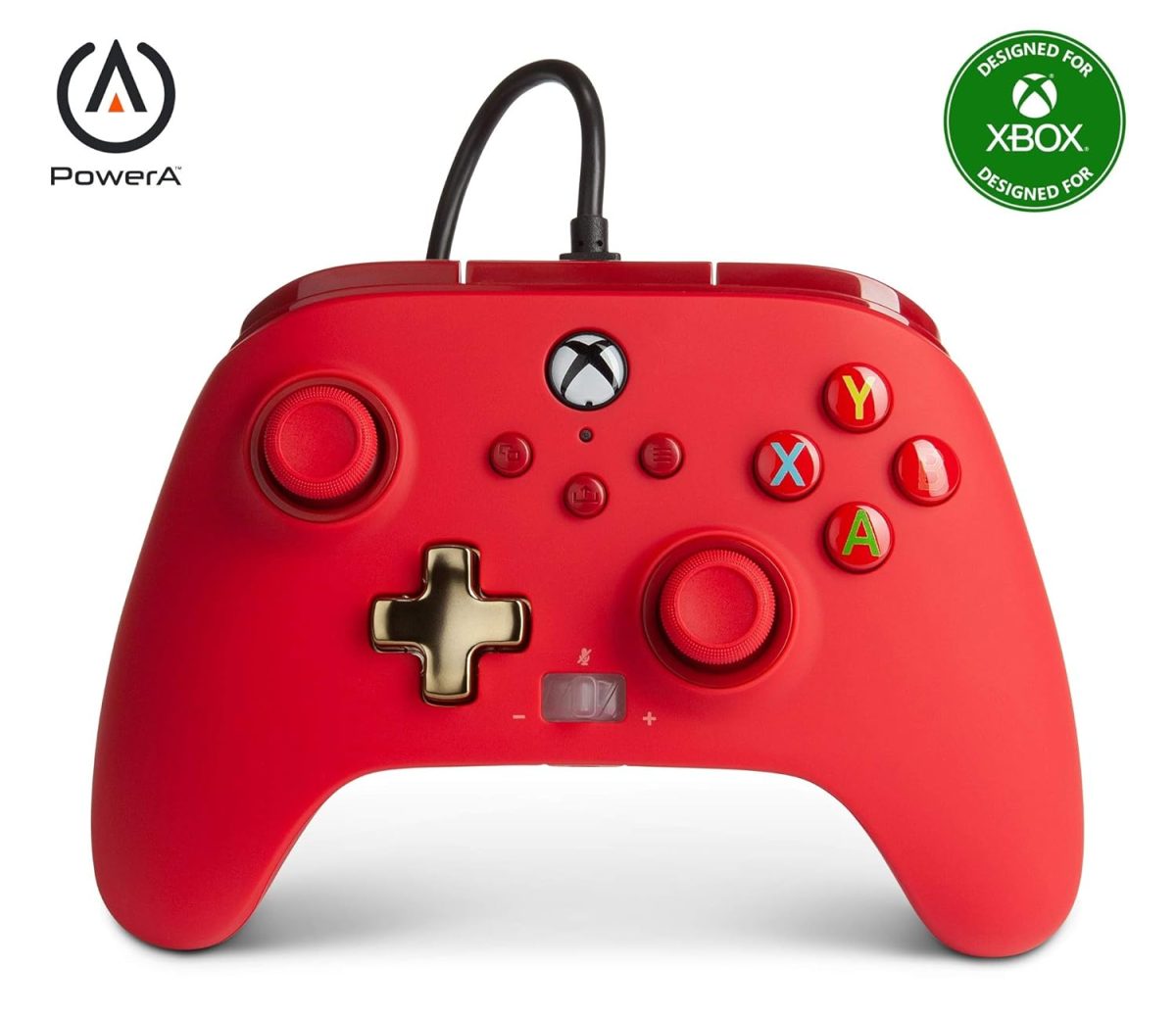 PowerA Enhanced Wired Gaming Controller Enhanced Wired Gaming Controller for Gaming Console Desktop, Red - Image 5