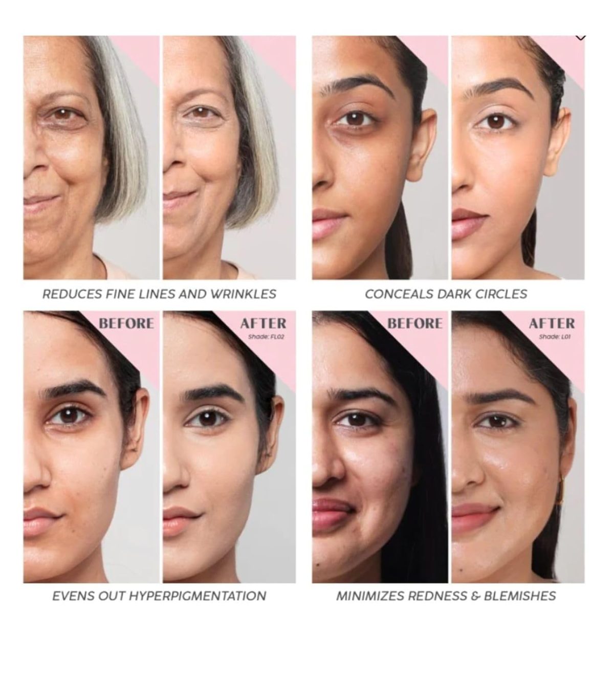 House Of Makeup Matte Concealer for Dark Circles, Pigmentation | Non-Crease, Non-Cakey | Long Wear, Waterproof, Sweat-proof | Full Coverage Concealer for Oily Skin | For Face Makeup | 6 ML (M01 - Medium Skin Tone) - Image 6