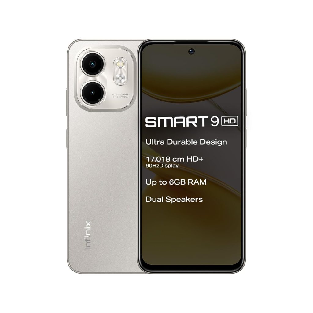 Infinix Smart 9 HD (Neo Titanium, 3GB RAM, 64GB Storage) | 250K+ Drop Tetss | 90Hz Punch Hole Display | 5000mAh Battery