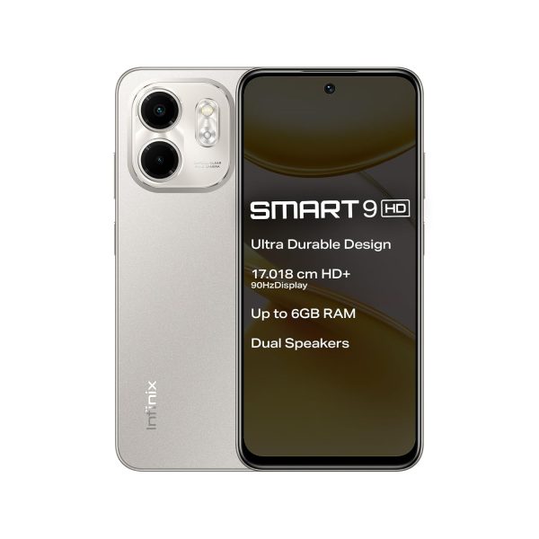 Infinix Smart 9 HD (Neo Titanium, 3GB RAM, 64GB Storage) | 250K+ Drop Tetss | 90Hz Punch Hole Display | 5000mAh Battery