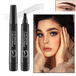 Magical Eyebrow Waterproof Brow Pencil, Eyebrow Contouring Pen,4 Tip Eye Brow Pencils for Women Makeup,natural & long-lasting finish 3d Microblading Eyebrow Pen Pencil,24h Smudge Proof (Black) - Image 8