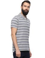 AMERICAN CREW CottonPoly Striped Polo T-Shirt for Men - Image 3