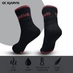 XJARVIS® All-Season Ankle Sports Socks | High Cushioning, Arch Support, Breathable Cotton | Odor-Free, Moisture-Wicking | Men & Women | Free Size (BLACK/DARK GREY/GREY) - Image 2