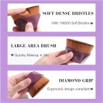 Bajajbeautyshop Makeup Sponge & Brush Set | 1 Foundation Brush 2 Makeup Sponge 1 Mushroom Sponge With Box Container - Image 5