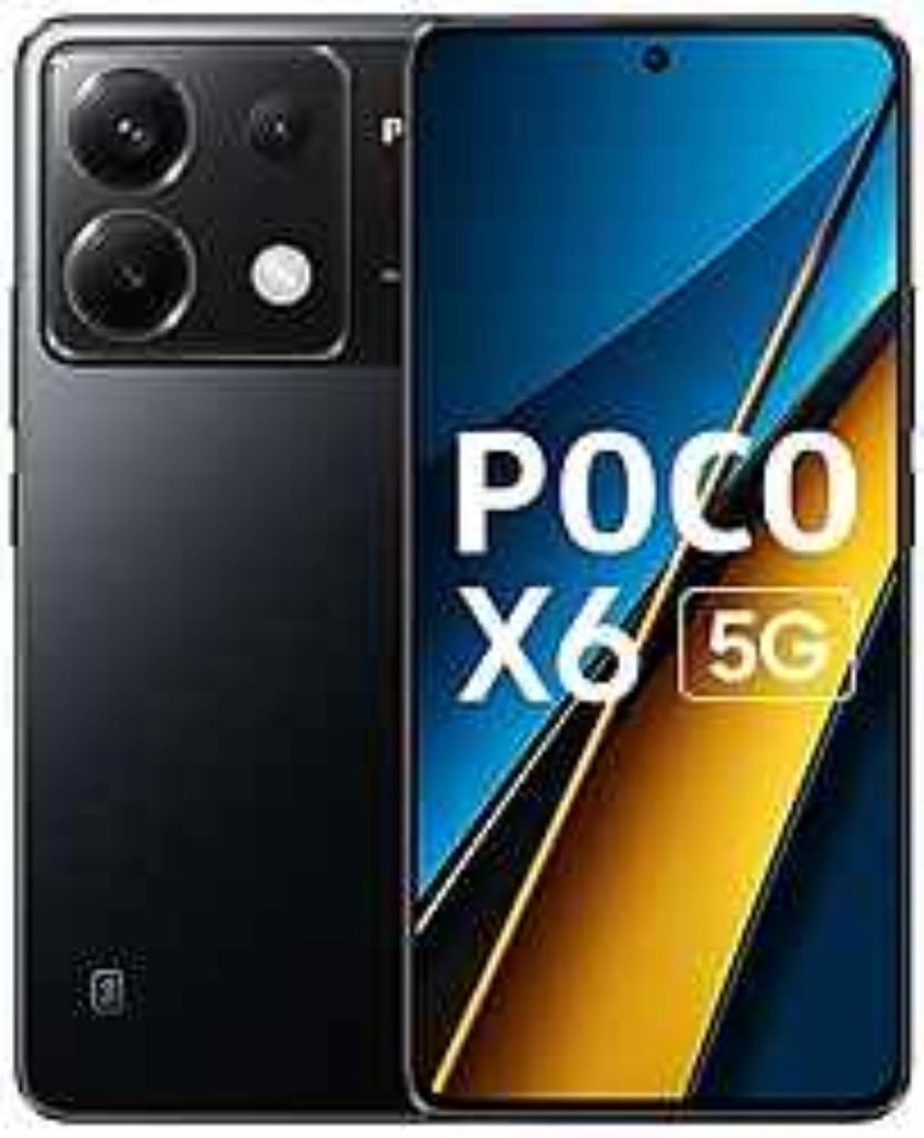 POCO X6 5G (Mirror Black, 8 GB RAM 256 GB Storage)