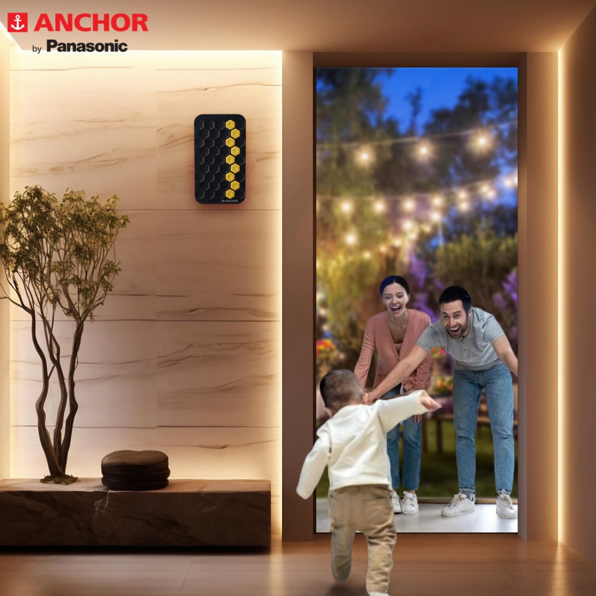 Anchor by Panasonic Dual Tone Doorbell | Calling Bell for Home | Door Bell for Office, School (38916) - Image 4