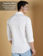 Symbol Premium Men's Casual Cotton Poplin Shirt (Regular Fit) - Image 2