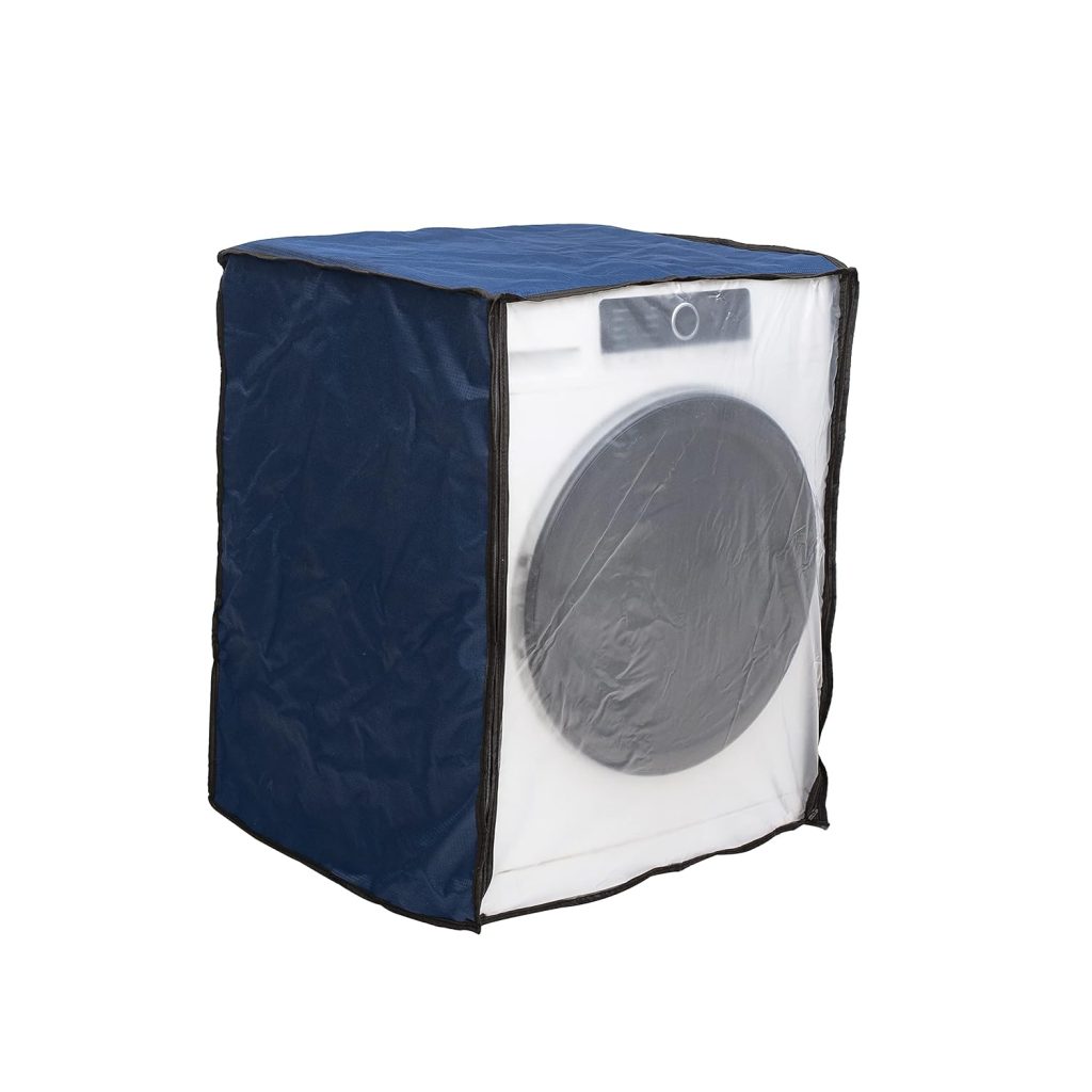 Classic® Front Load Washing Machine Cover for Samsung 7 Kg, 7.5 Kg, 8 Kg, 8.5 Kg & 9 Kg (63Cmsx63Cmsx81Cms) Color - Blue