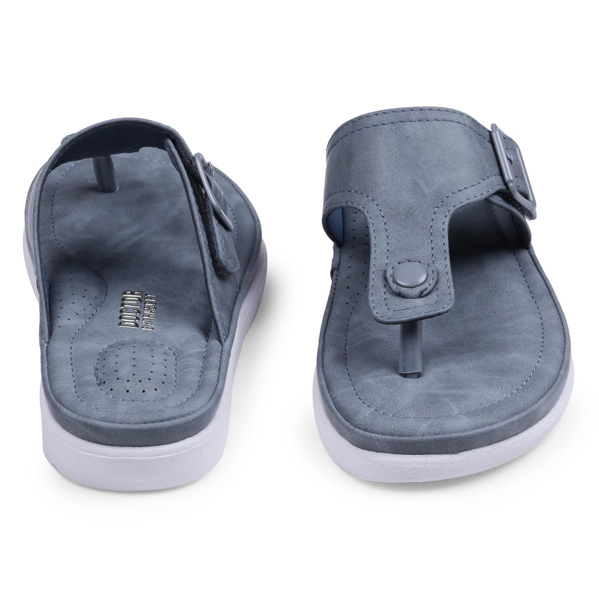 DOCTOR EXTRA SOFT Womens Flat Memory Foam Slippers/Flip-Flops Fashion Stylish Casual Comfortable Diabetic Orthopedic Lightweight Synthetic Slip-On Sandals With Adjustable Buckle For Girls D-630 - Image 6